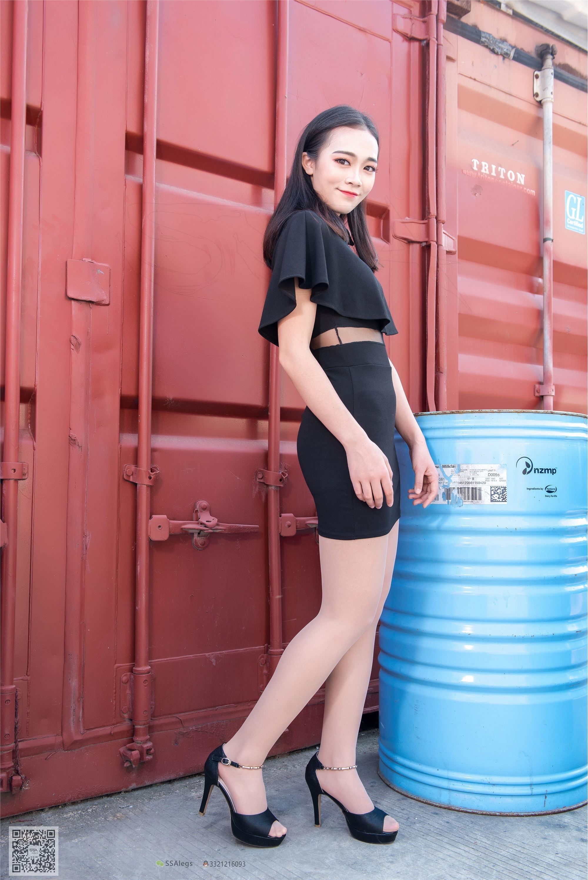 SSA silk club No.042 cure is smiling Gao sister Xiao Feng art street shot